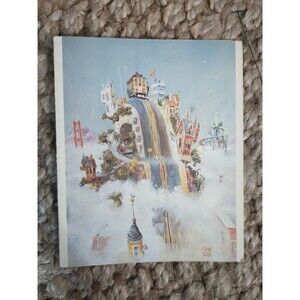 Vintage Printed Card San Francisco Above The Fog Albert Tolf Blank Card 6 X 5 In